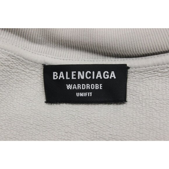 Balenciaga Wardrobe unifit oversized relaxed fit Paris Fashion Week sweatshirt - Picture 7 of 16
